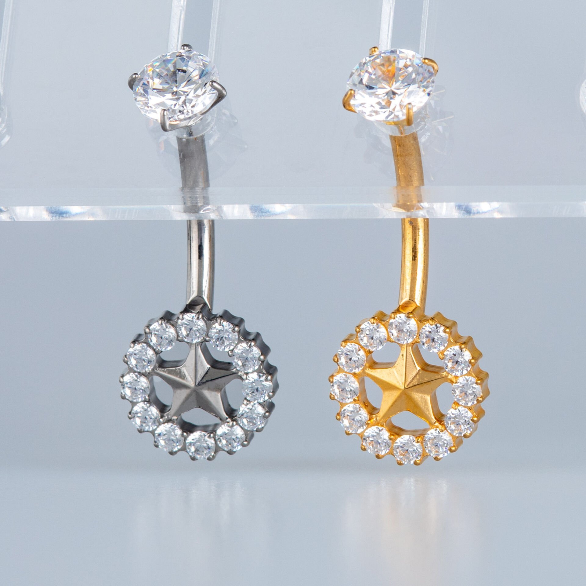 Piercing Titanyum Göbek Fashion Yıldız