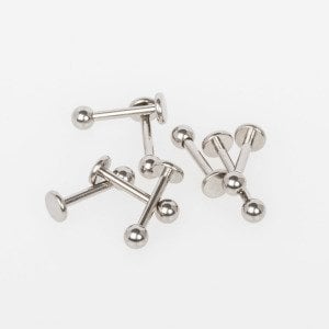 Piercing Titanium Labret First Piercing Size: 1.2x14x3mm