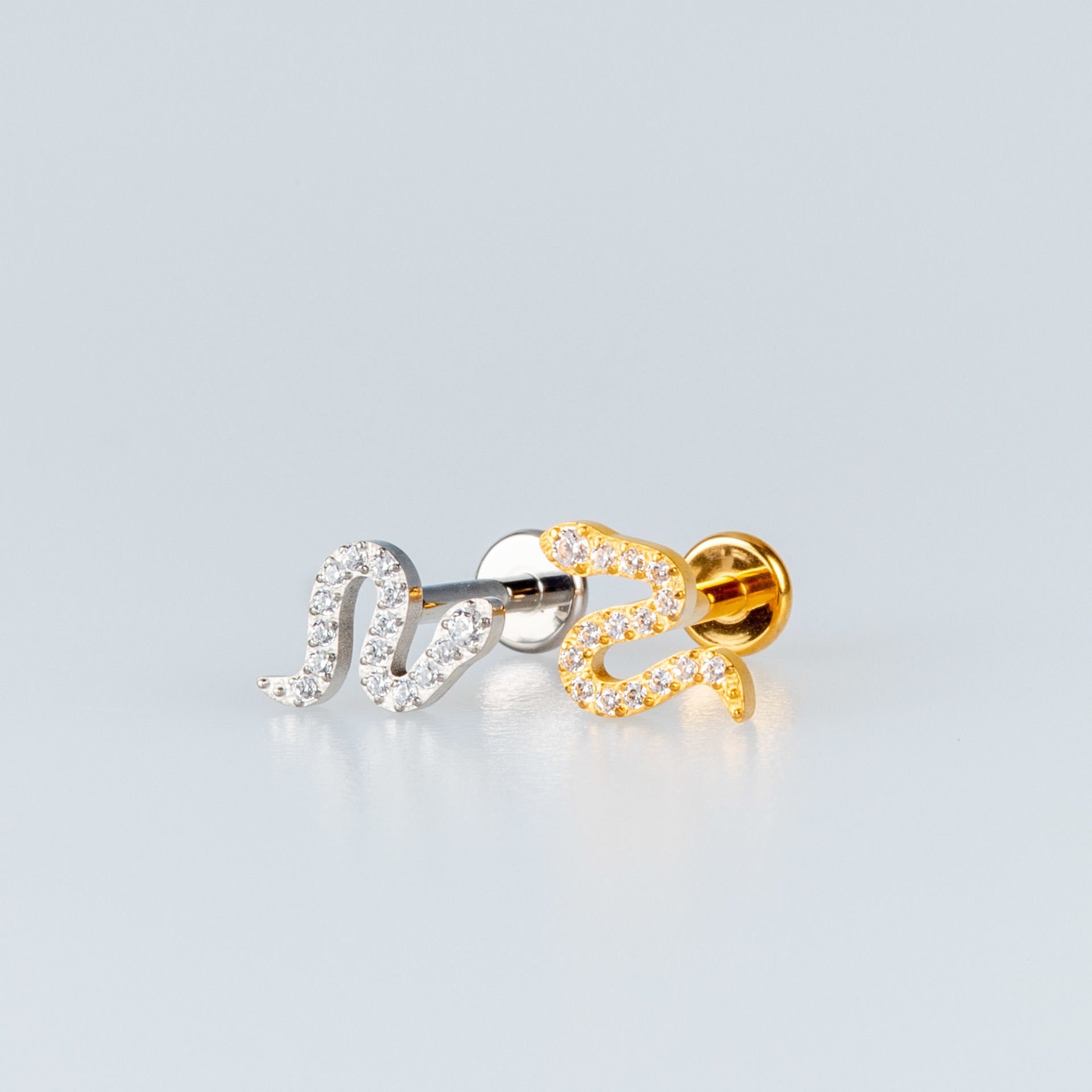 Piercing Titanyum Tragus Yılan