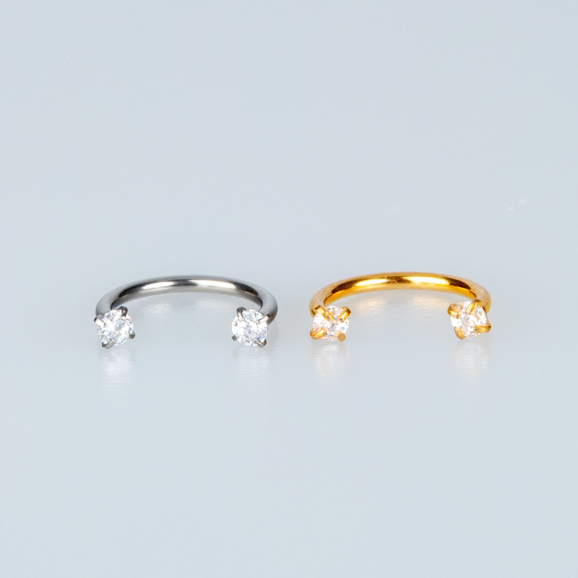 Piercing Hızma Yuvarlak Taş 2.5mm Kalınlık 1mm