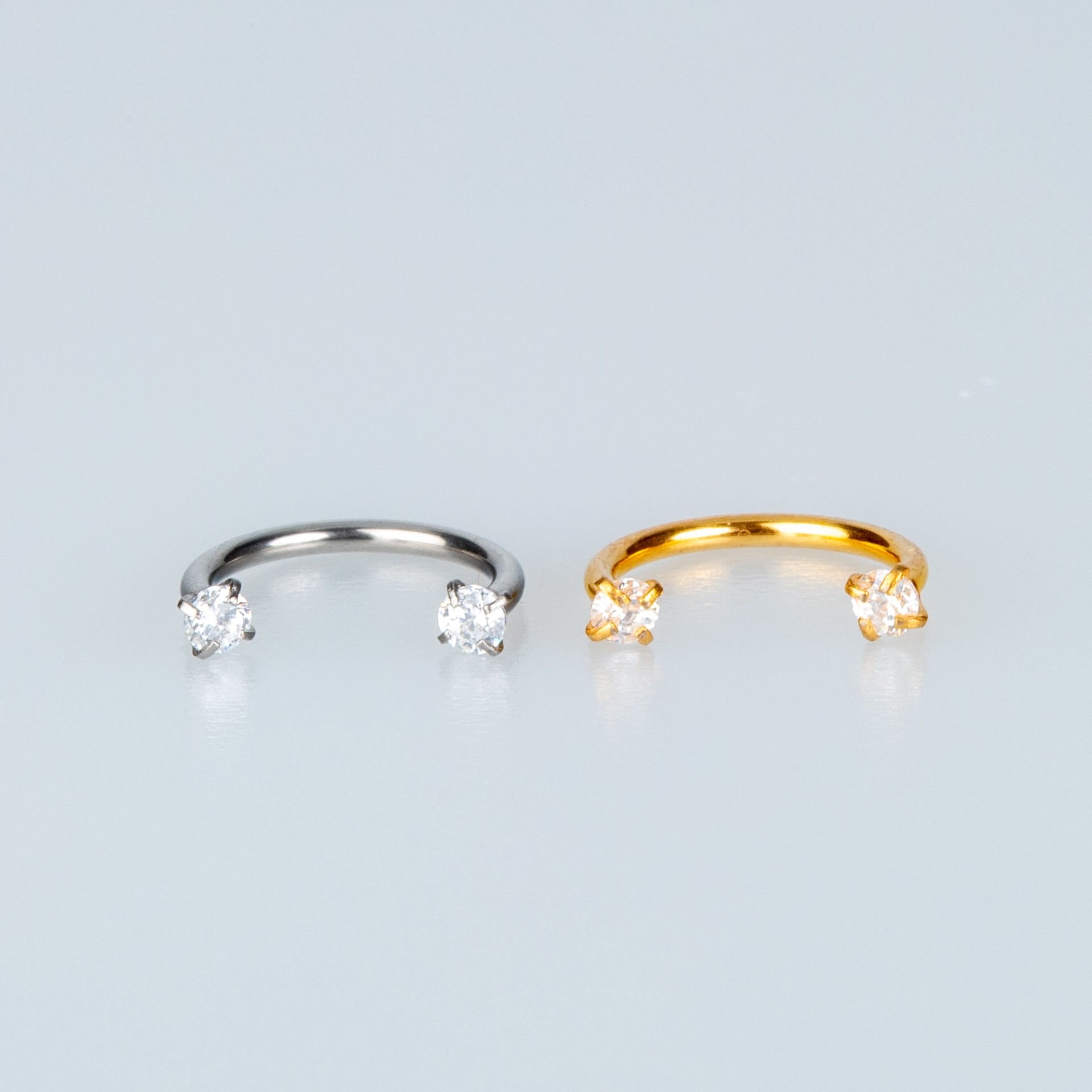 Piercing Hızma Yuvarlak Taş 2.5mm Kalınlık 1mm