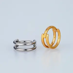 Piercing Titanyum Segment Halka Sarı 8mm