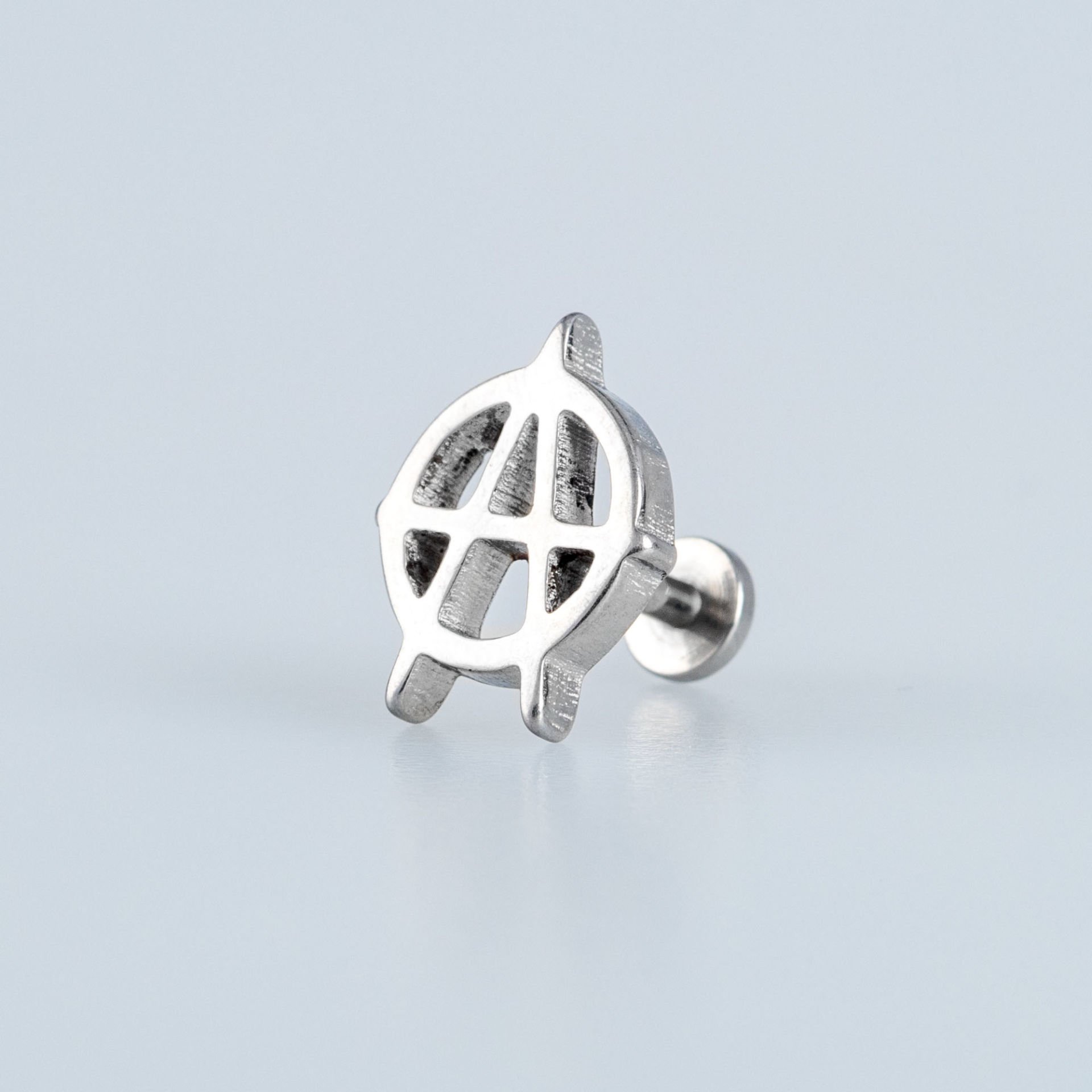 Piercing Steel Tragus Anarchism