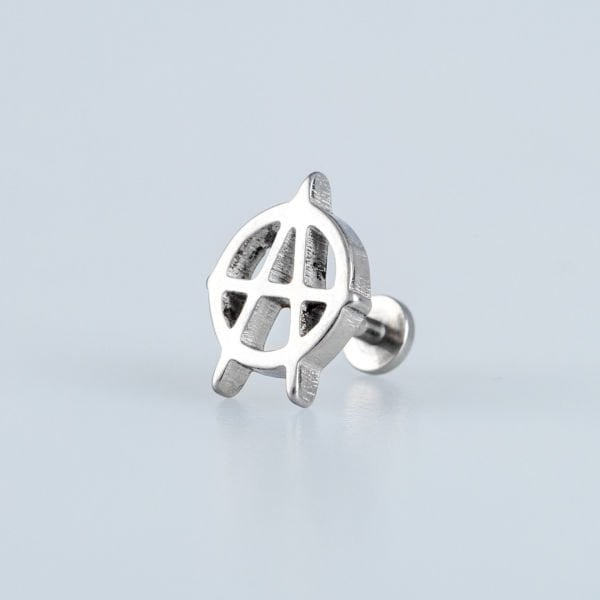 Piercing Steel Tragus Anarchism