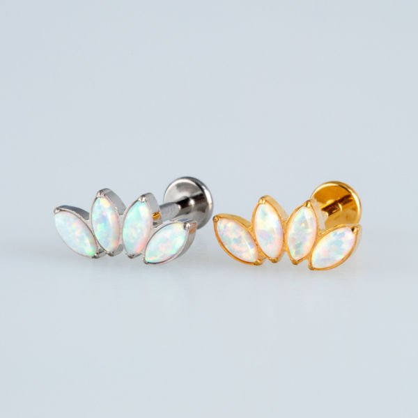 Piercing Titanium Tragus Opal Stone