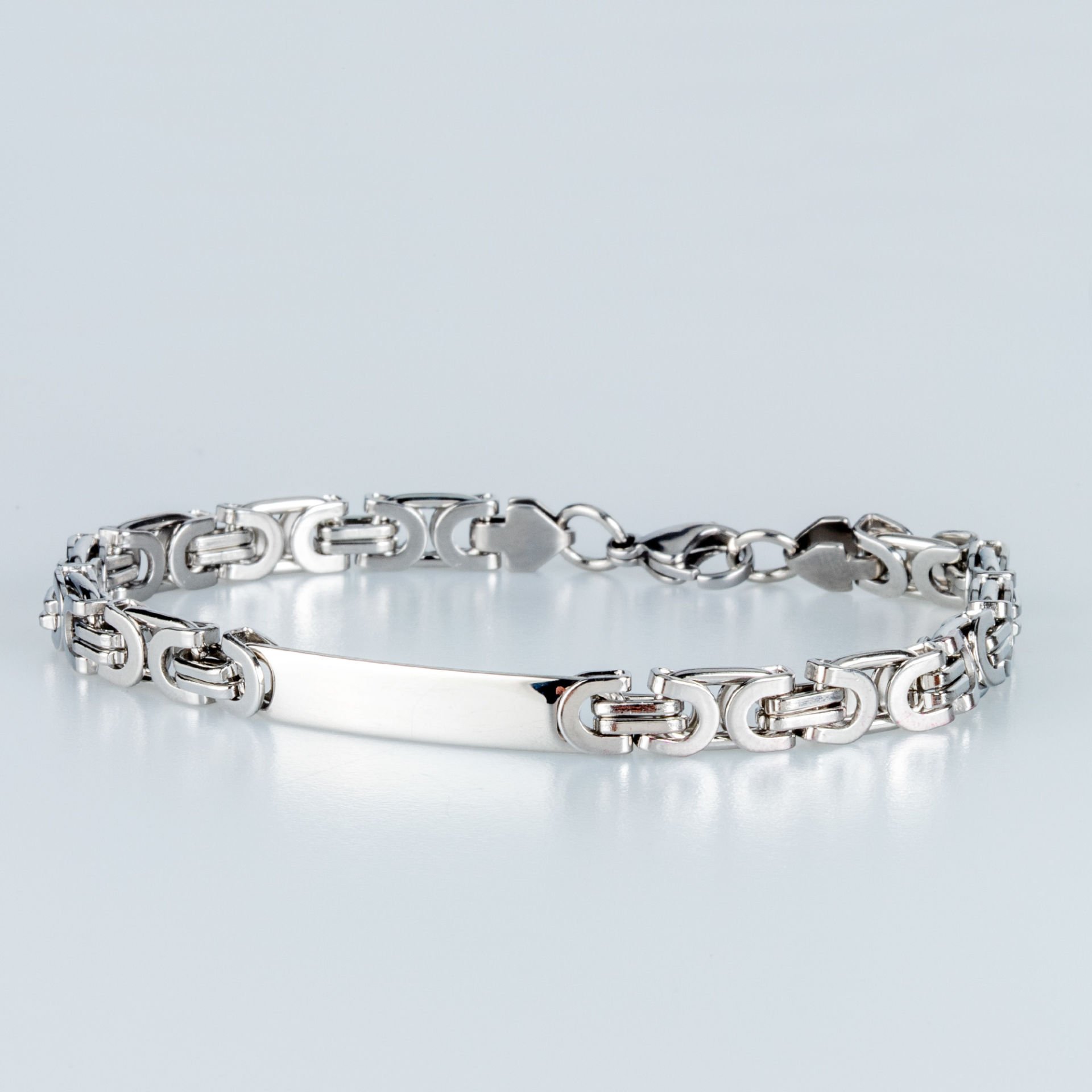 Erkek Çelik Zincir Kunye Bileklik