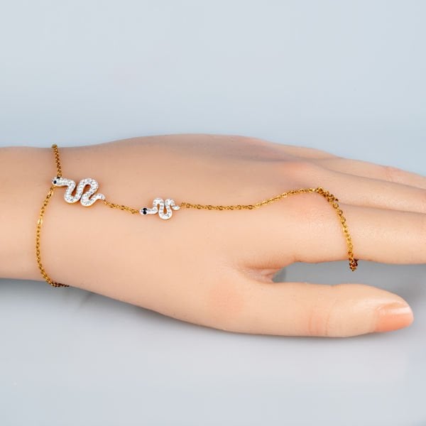 Steel Shahmaran Bracelet