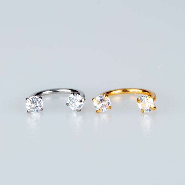 Piercing Hızma Yuvarlak Taş 3mm Kalınlık 1mm