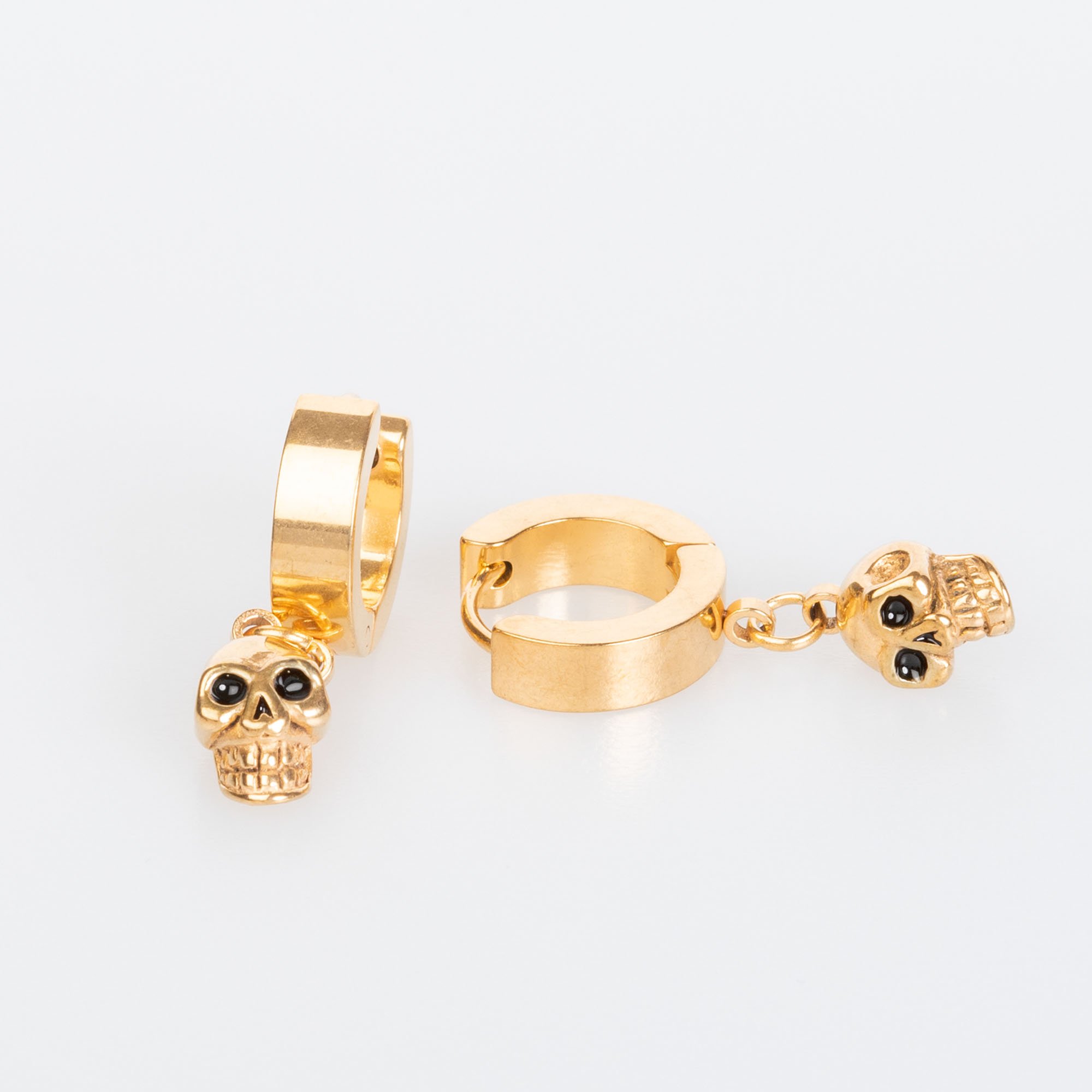 Steel Earring - Double Yellow