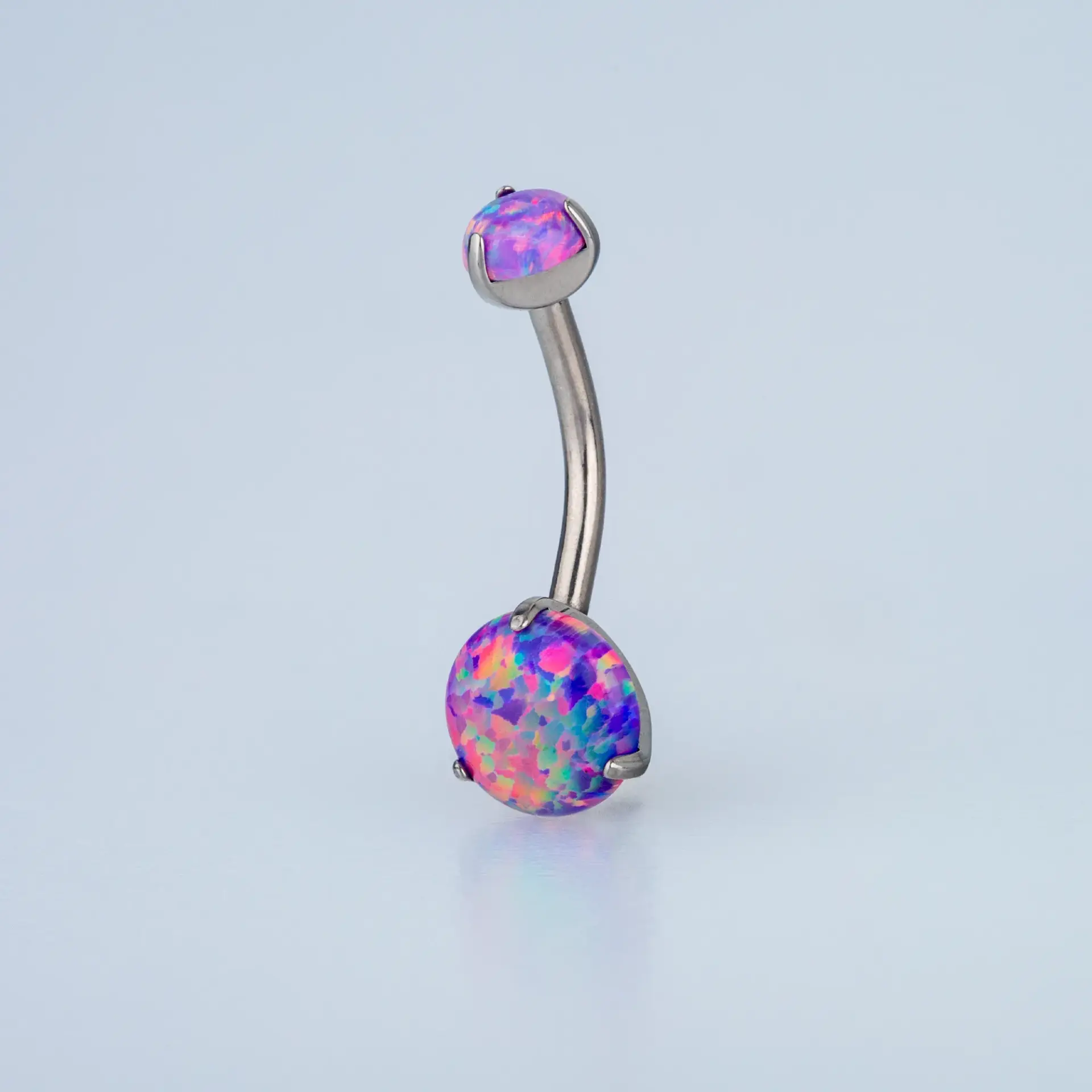 Piercing Titanyum Göbek opal