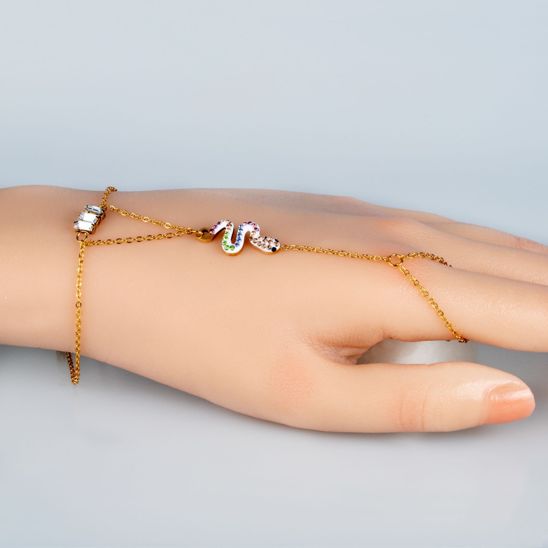 Steel Shahmaran Bracelet