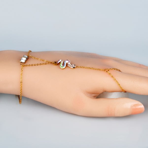 Steel Shahmaran Bracelet
