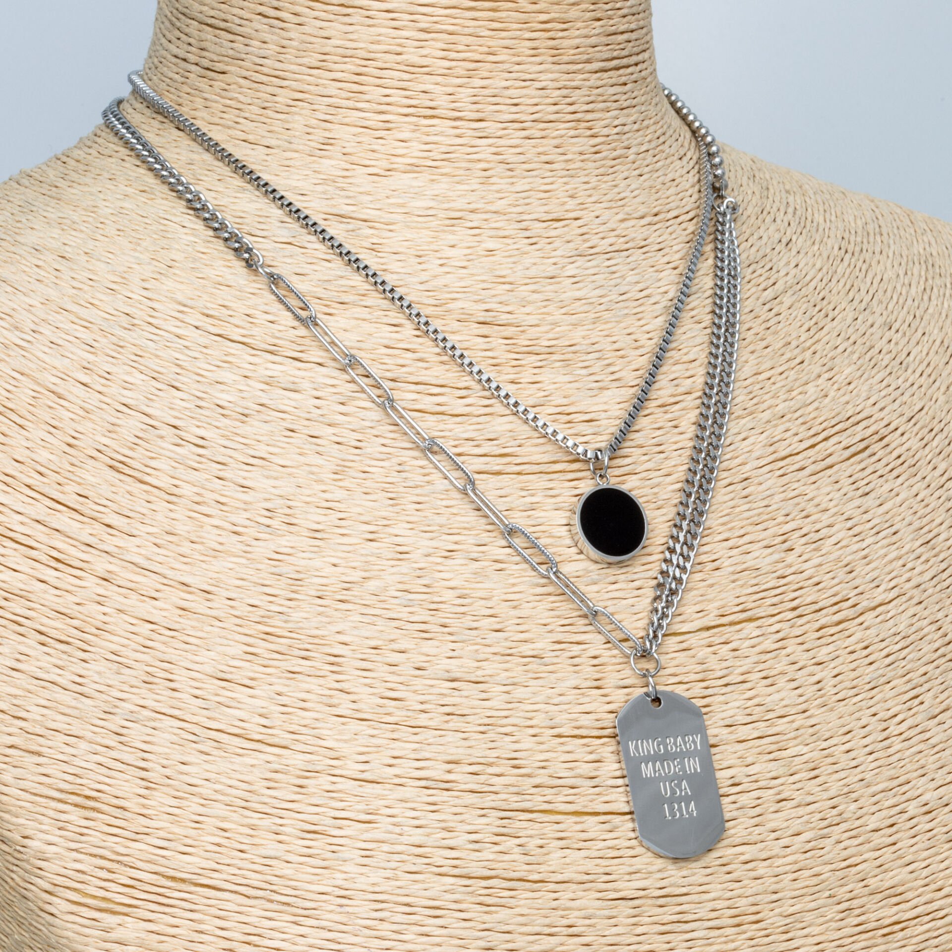 Steel Necklace Imprint
