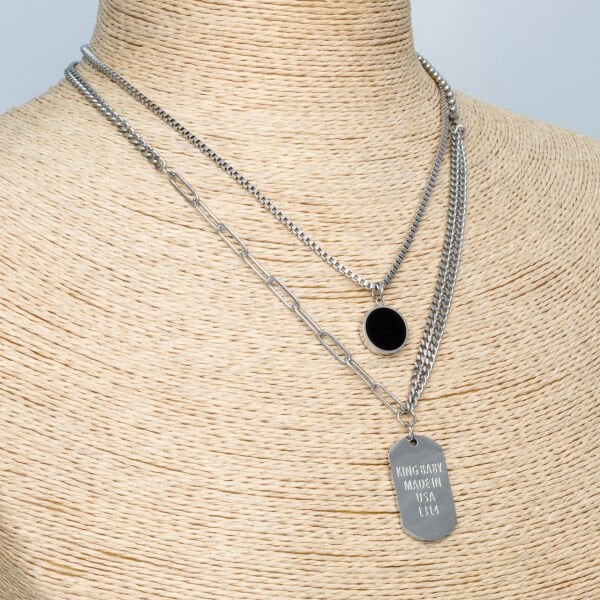 Steel Necklace Imprint