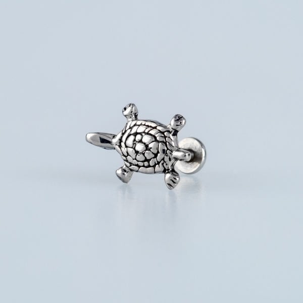 Piercing Çelik Tragus Kablumbağa