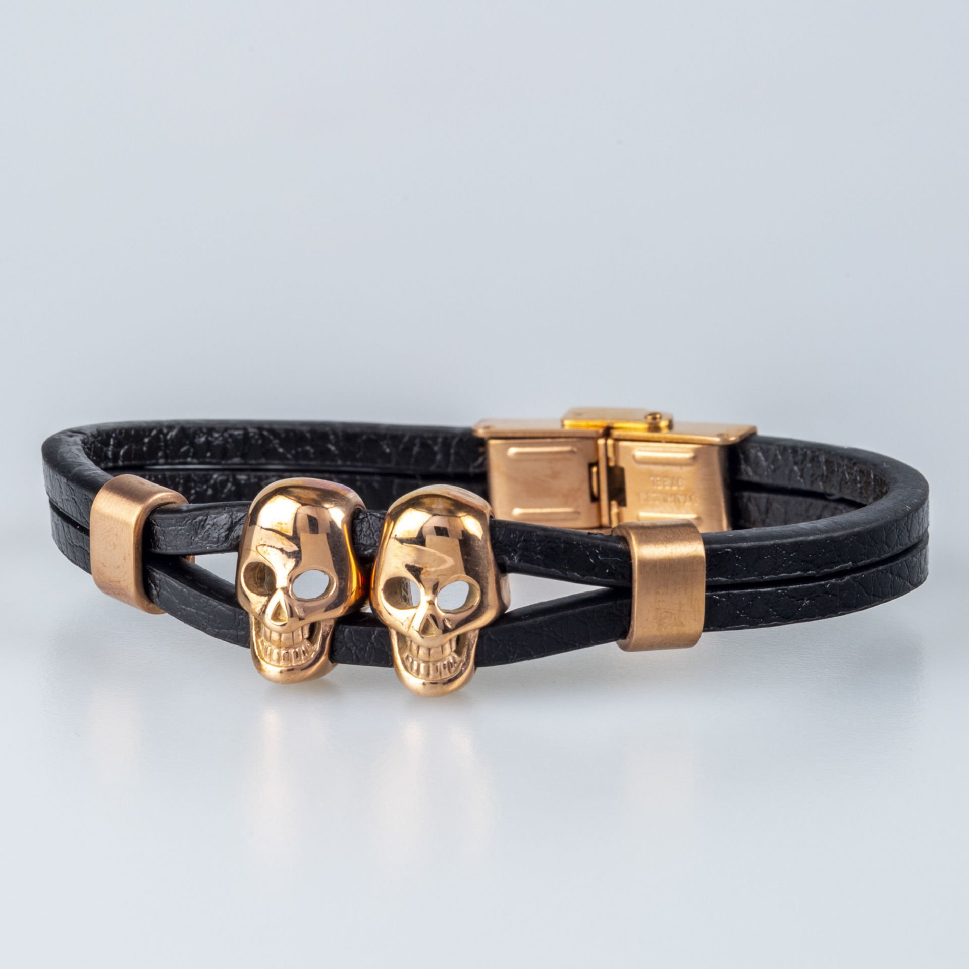 Erkek Deri Çelik Bileklik