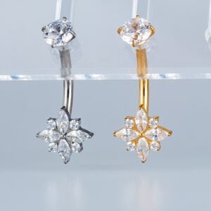 Piercing Titanyum Göbek Fashion Çiçek