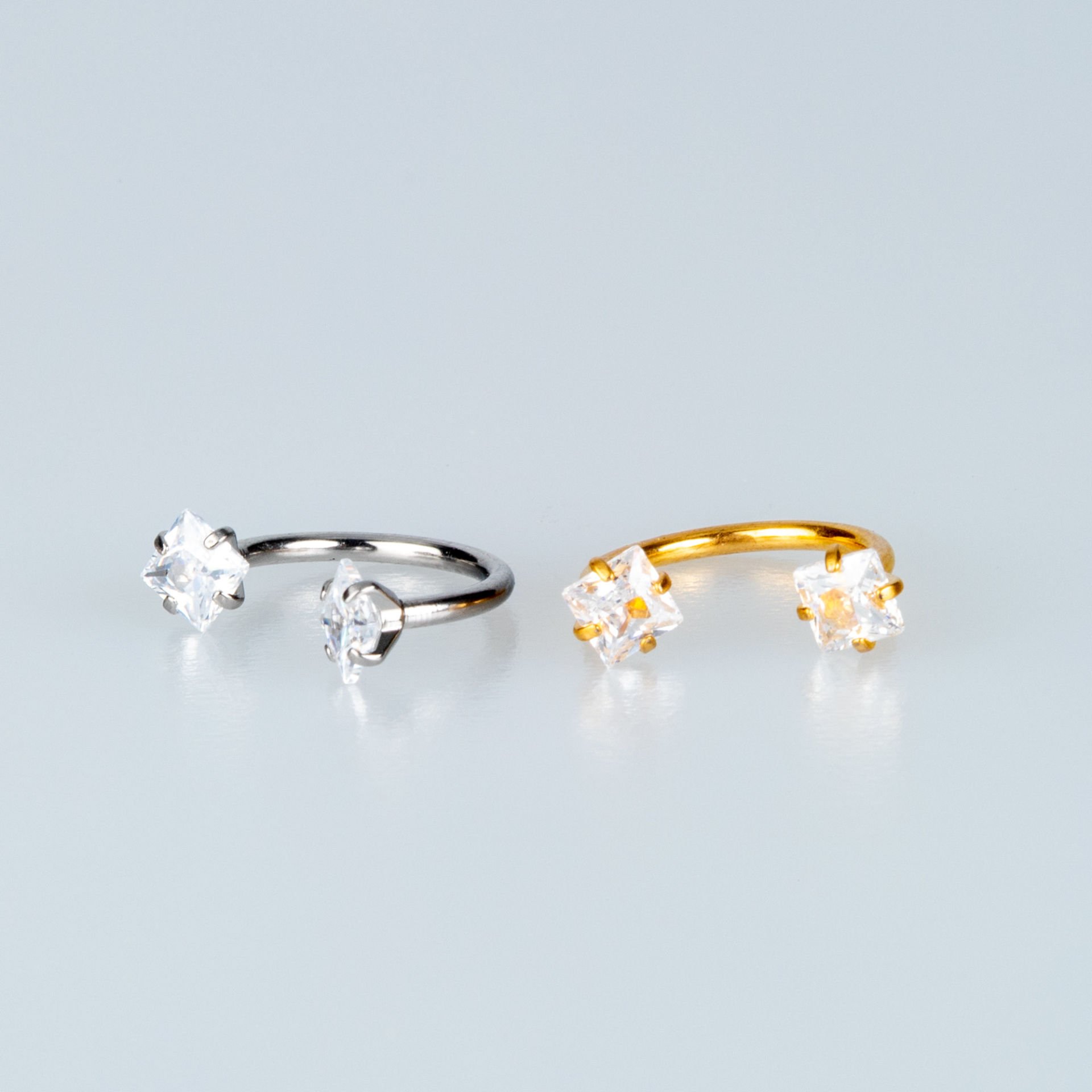 Piercing Hızma Kare Taş 3mm Kalınlık 1mm