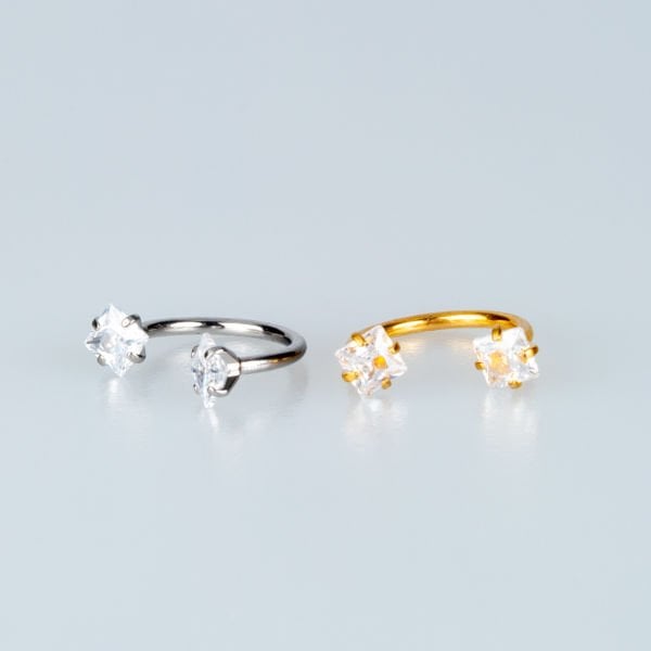 Piercing Hızma Kare Taş 3mm Kalınlık 1mm