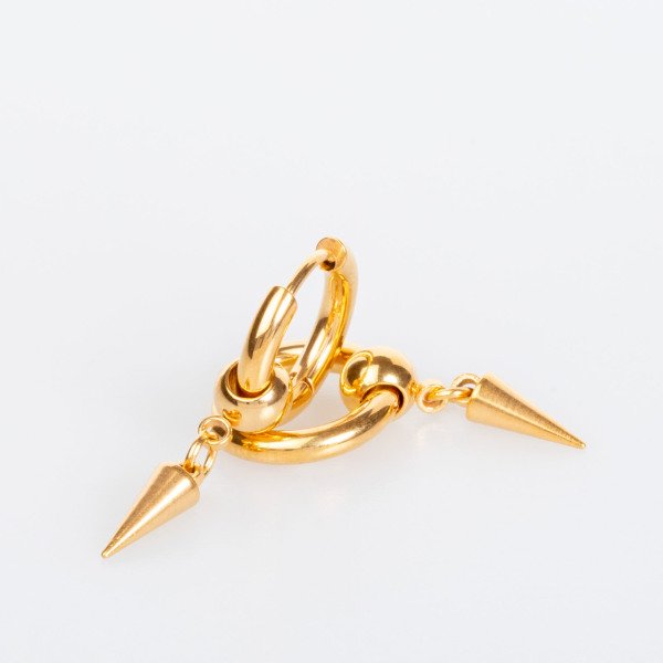 Çelik Küpe - Çift Sarı