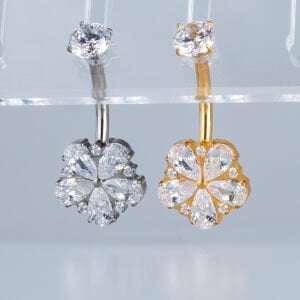 Piercing Titanyum Göbek Fashion Çiçek