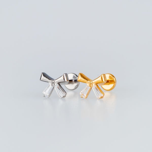 Piercing Titanyum Tragus Fiyonk Sarı