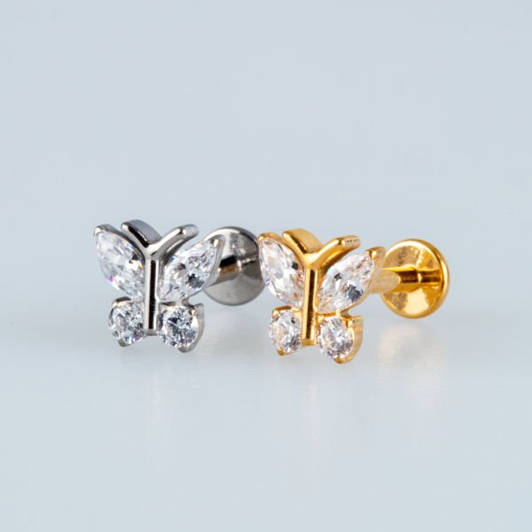 Piercing Titanyum Tragus Kelebek
