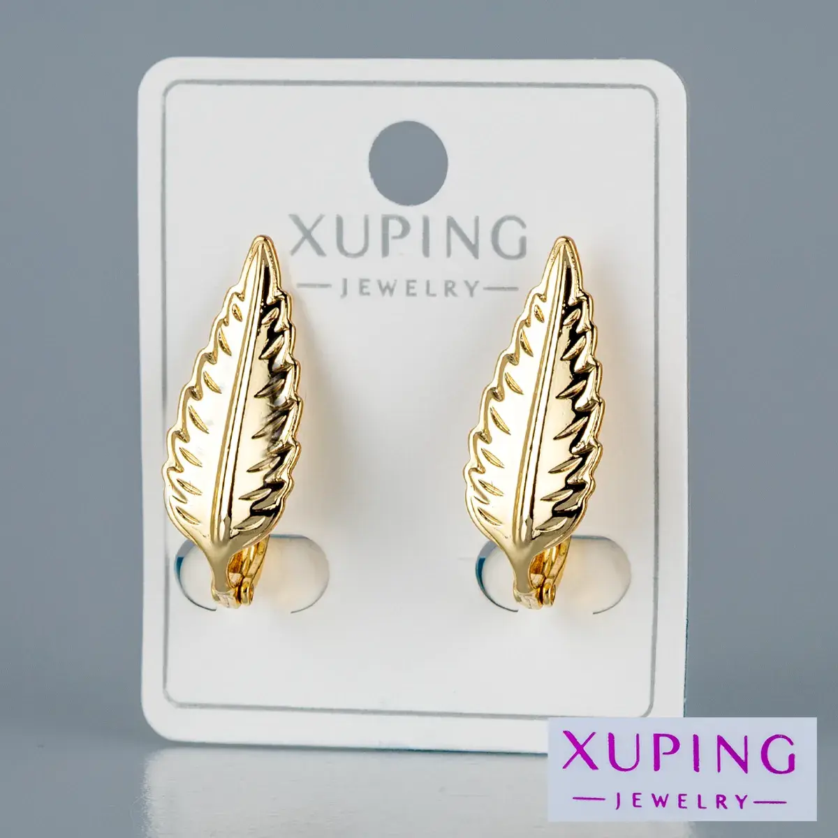 Toptan Xuping Yaprak Figürlü Küpe