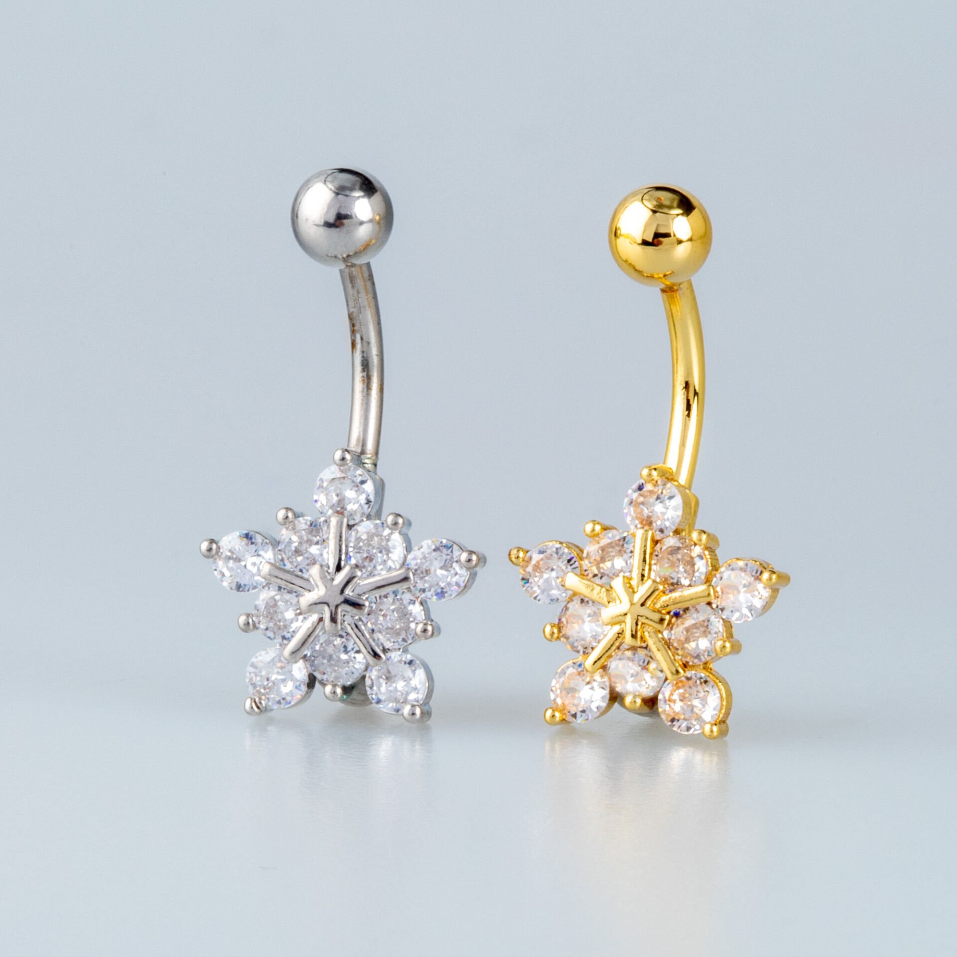 Piercing Göbek Kar Tanesi