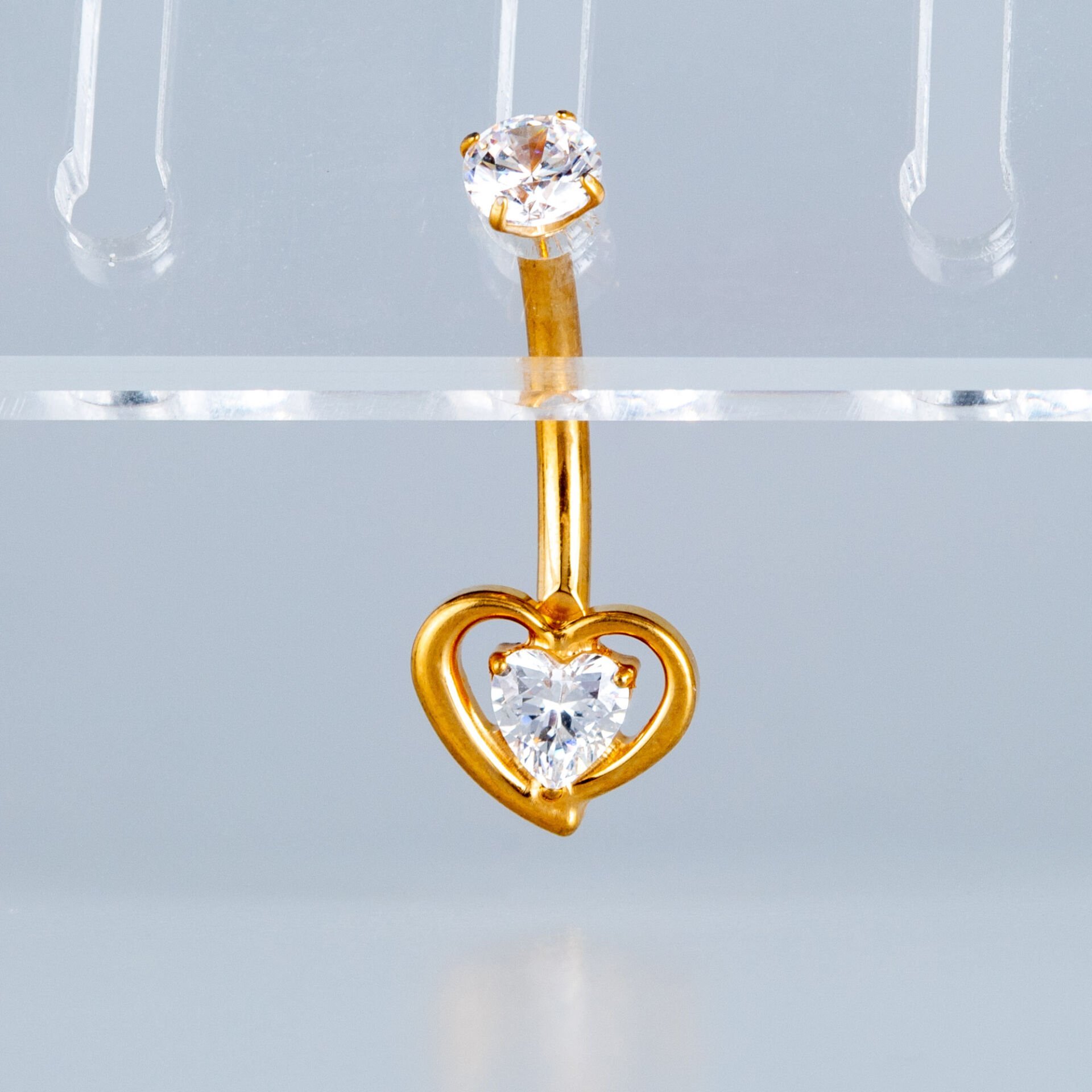 Piercing Titanyum Göbek Fashion Kalp