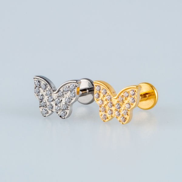 Piercing Titanyum Tragus Kelebek