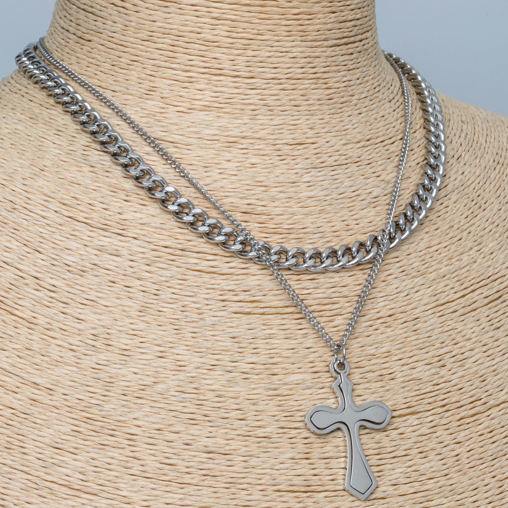 Steel Pendant Cross