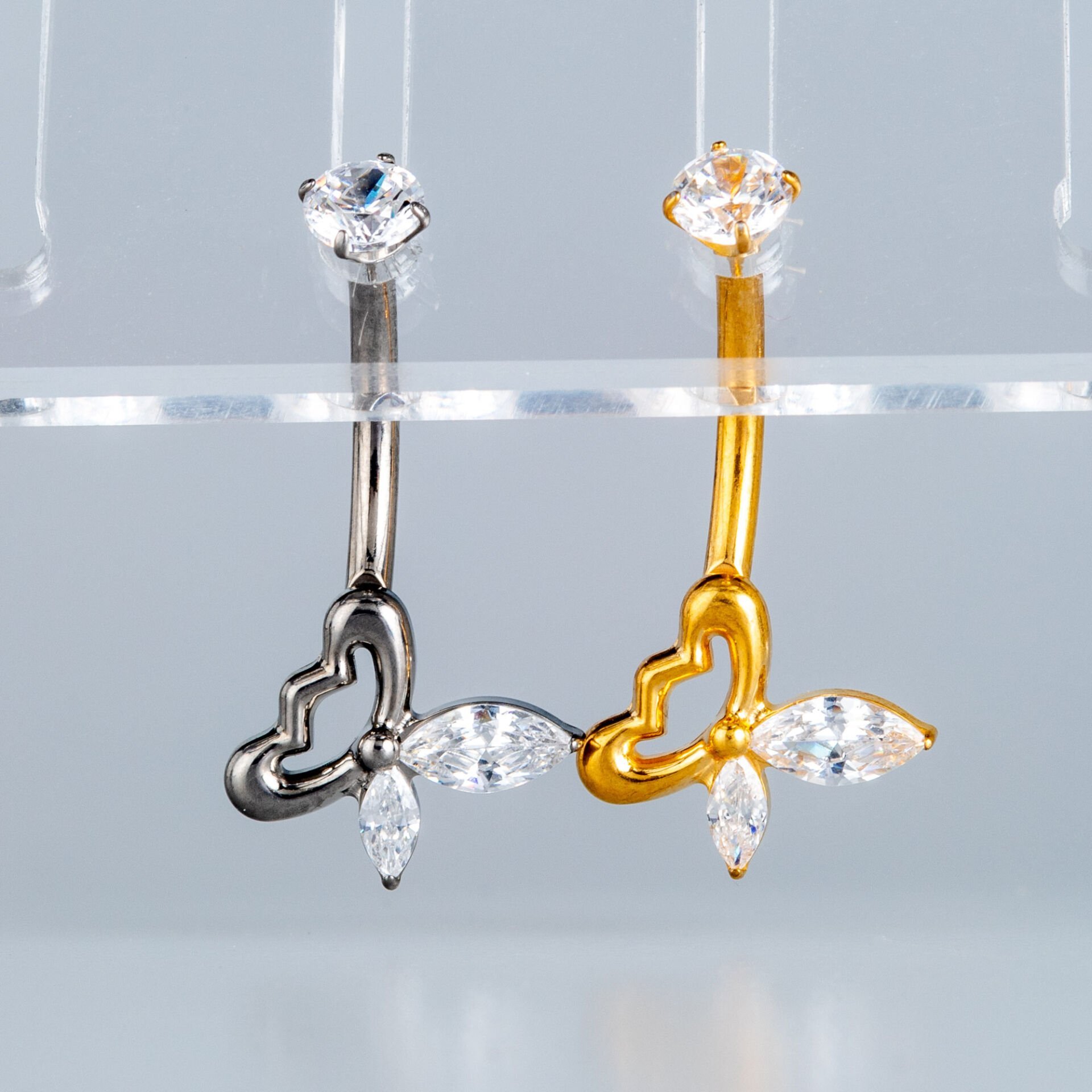 Piercing Titanyum Göbek Fashion Kelebek