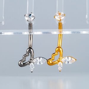 Piercing Titanyum Göbek Fashion Kelebek