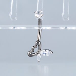 Piercing Titanyum Göbek Fashion Kelebek
