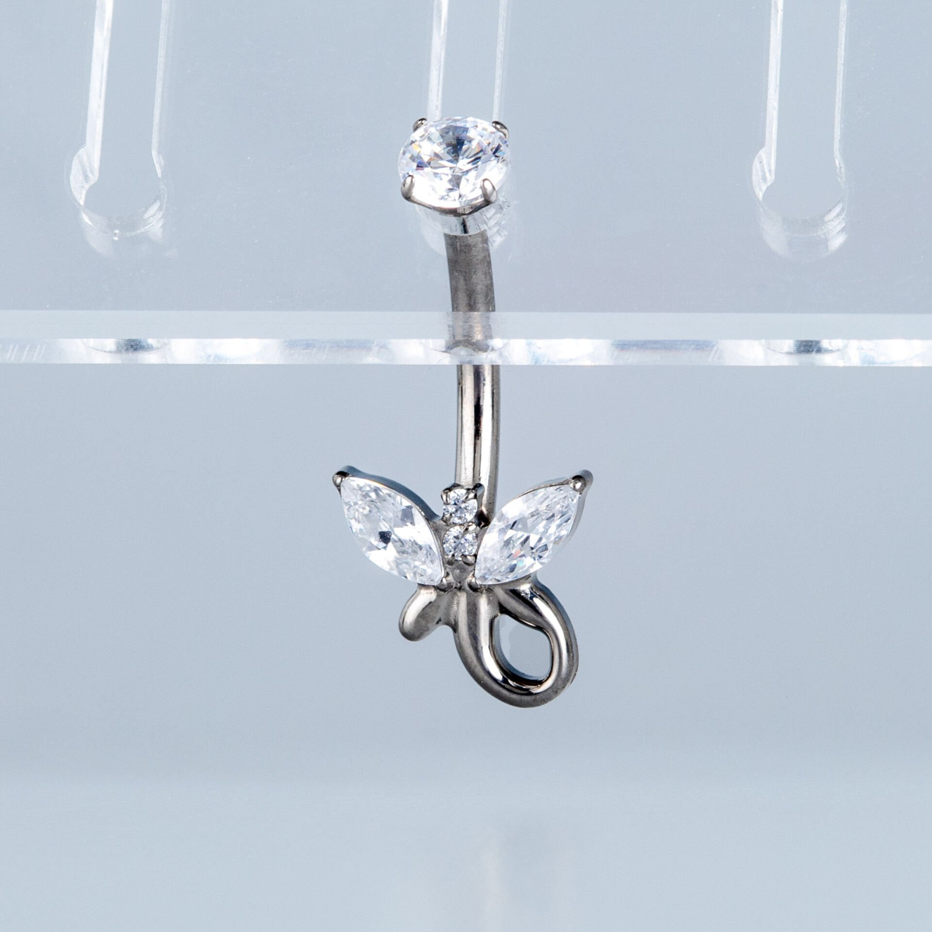 Piercing Titanyum Göbek Fashion Kelebek