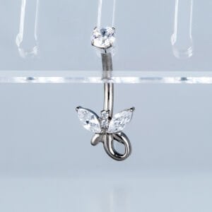 Piercing Titanyum Göbek Fashion Kelebek