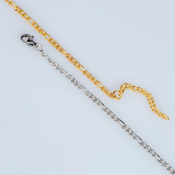 سوار سلسلة من الفولاذ 3 ملم أصفر