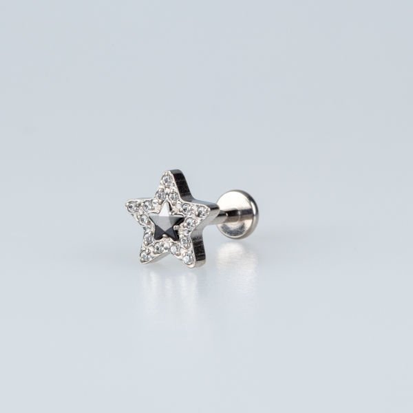 Piercing Titanyum Tragus Yıldız