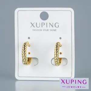 Toptan Xuping Burgu Desen Halka Küpe