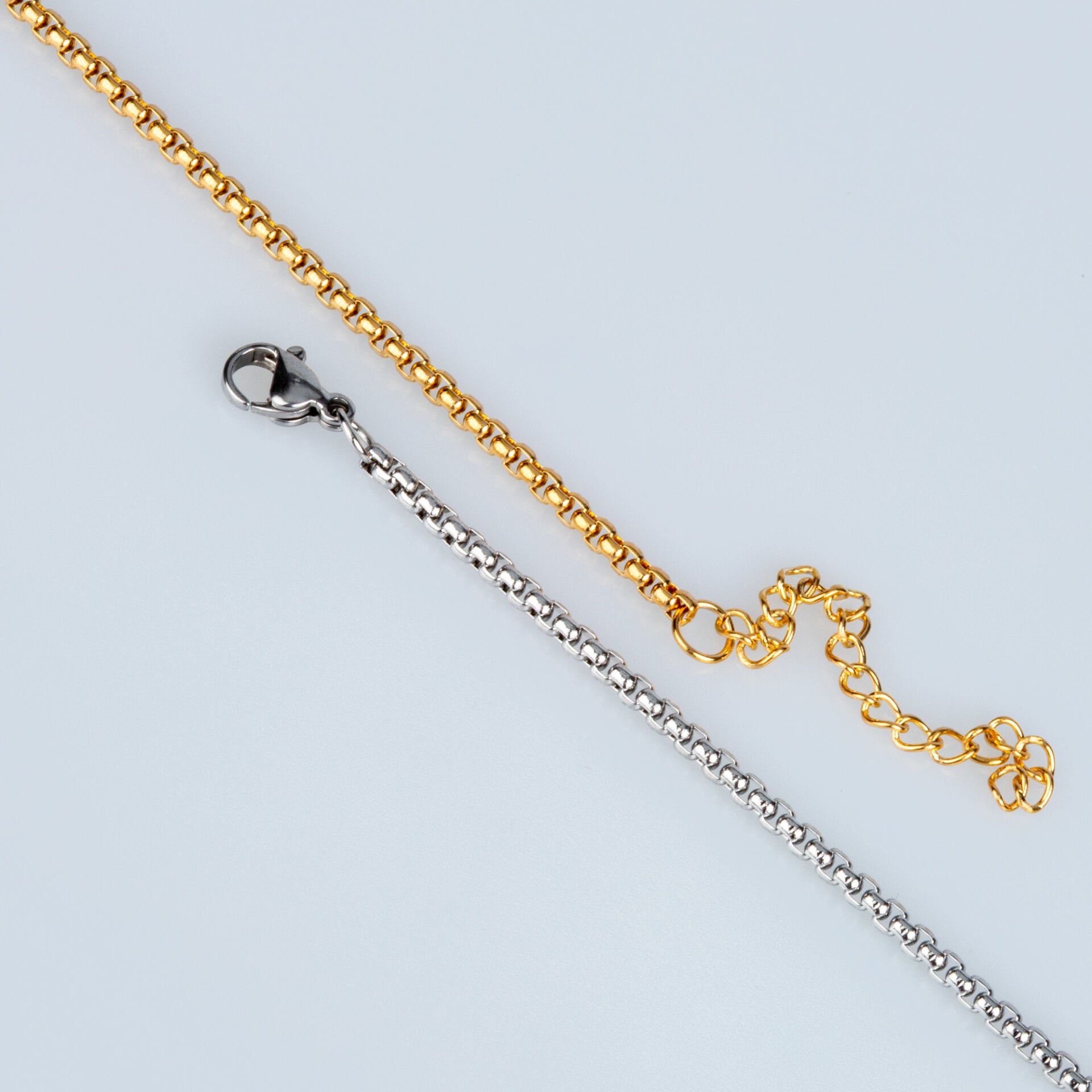 سوار سلسلة من الفولاذ 2.5 ملم أصفر