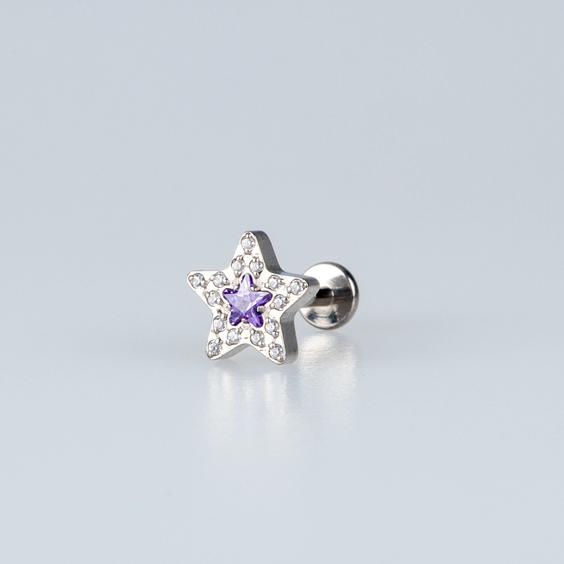 Piercing Titanyum Tragus Yıldız