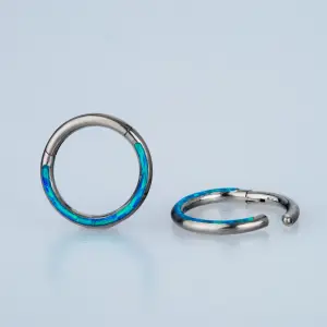 Piercing Titanyum Segment 8mm Halka Opal