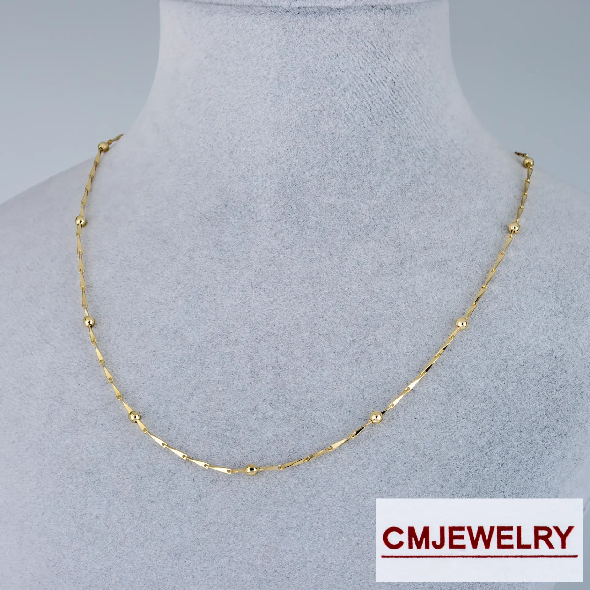 CM Jewelry 14K Zincir Kolye Zincir Boyu: 45cm