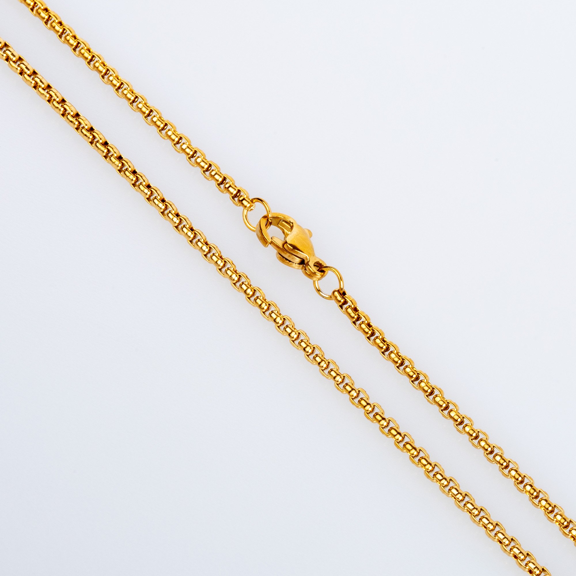 Steel Chain Necklace 2mm Yellow