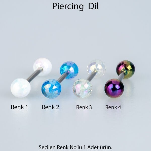 Piercing Disco Ball Tongue