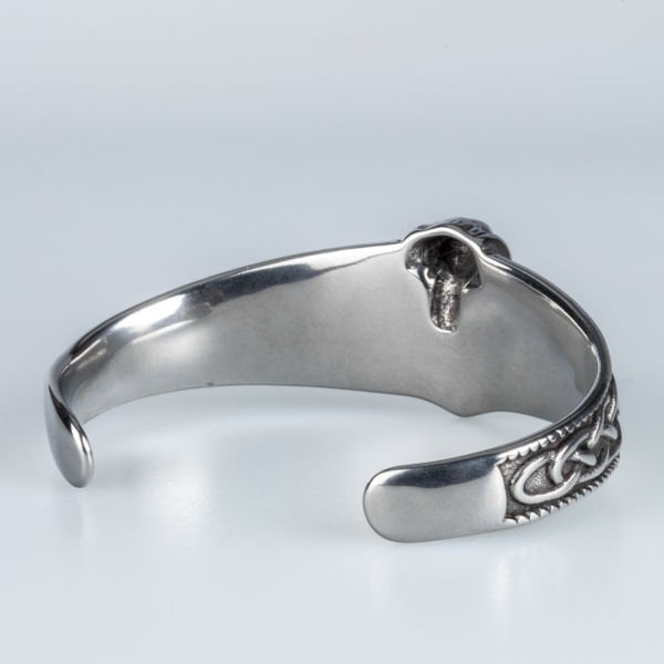 Erkek Çelik Kelepçe Bileklik Antrasit Renk