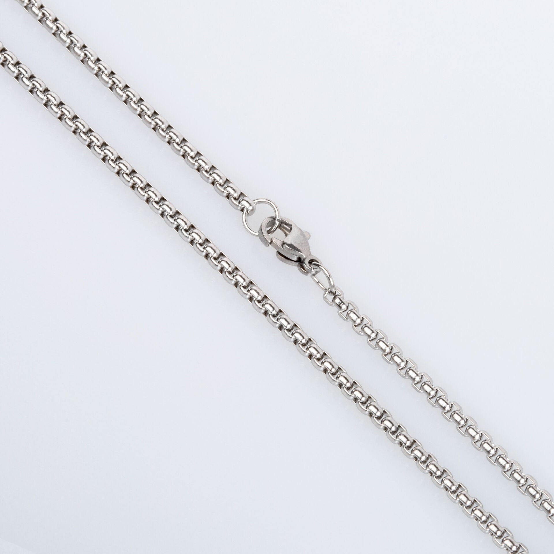 Steel Chain Necklace 2.5mm White