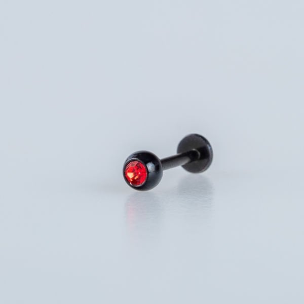 Piercing Labret 4mm Taşlı Top