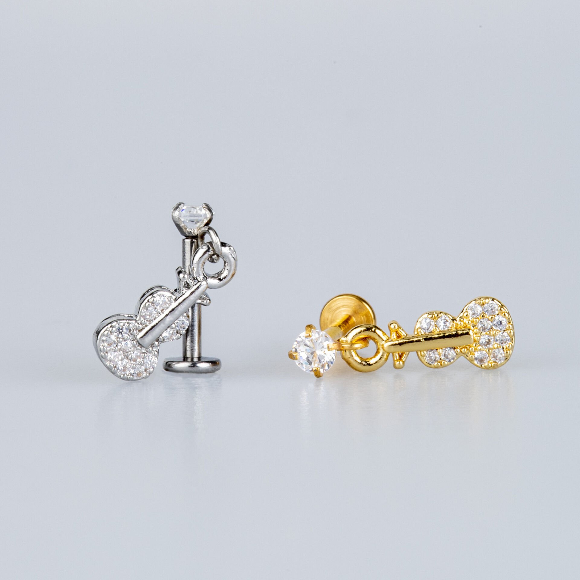 Piercing Tragus Violin Yellow 8mm